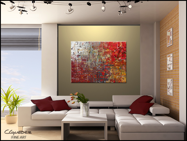 Metropolis-Modern Contemporary Abstract Art Painting Image