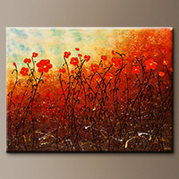 Abstract Paintings of Flowers - Blooming Flowers - Art Canvas