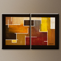 Geometric Art Painting - Brave Soul - Modern Art