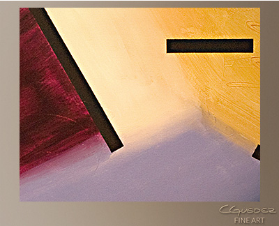 Broken Dreams Modern Abstract Art Painting -Wall Art Close Up