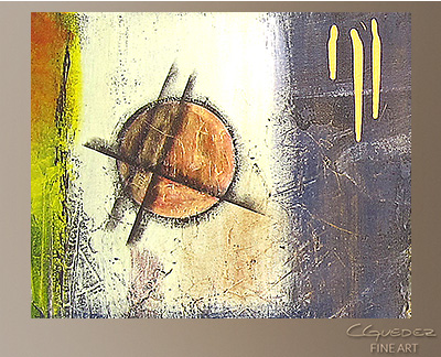 City of Atlantis Modern Abstract Art Painting -Wall Art Close Up