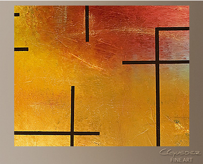 Face of Glory Modern Abstract Art Painting -Wall Art Close Up