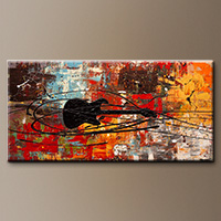 Modern Abstract Music Painting - Feel the Freedom - Art Gallery