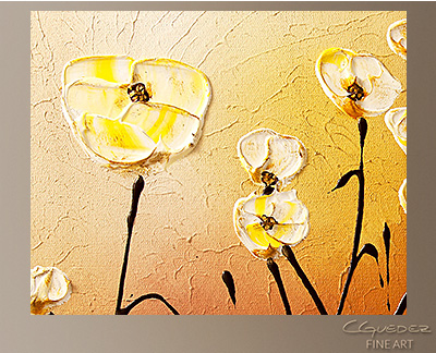 Floral Garden Modern Abstract Art Painting -Wall Art Close Up