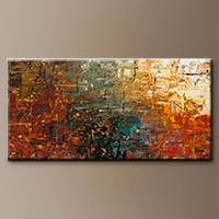 Original Abstract Art Painting - Gold Splash - Large Art