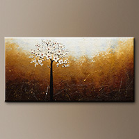 Floral Abstract Art Paintings - In like a Lamb - Large Abstract