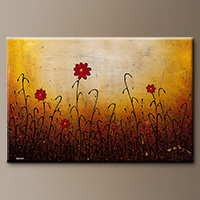 Original Abstract Art Painting - Jardin de Flores - Art Canvas