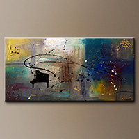 Abstract Music Paintings - Jazz Night