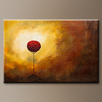 Landscape Abstract Art Painting - La Vie est Belle - Art Gallery