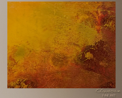 Sunshine Modern Abstract Art Painting -Wall Art Close Up