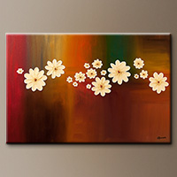 Abstract Art Gallery - The Time of Our Lives-Floral Painting