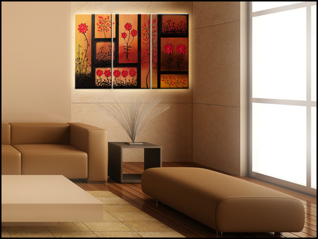 La Vie en Rose-Modern Contemporary Abstract Art Painting Image