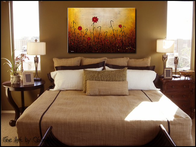 Jardin de Flores-Modern Contemporary Abstract Art Painting Image