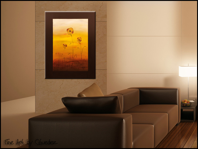 Flower Family-Modern Contemporary Abstract Art Painting Image