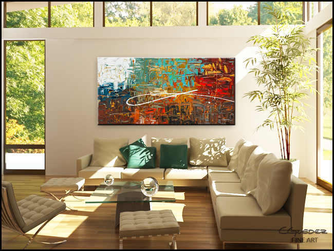 Destination-Modern Contemporary Abstract Art Painting Image