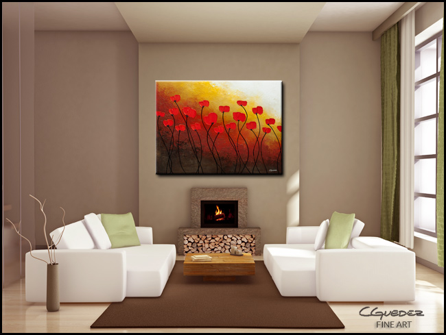 Autumn Sunrise-Modern Contemporary Abstract Art Painting Image