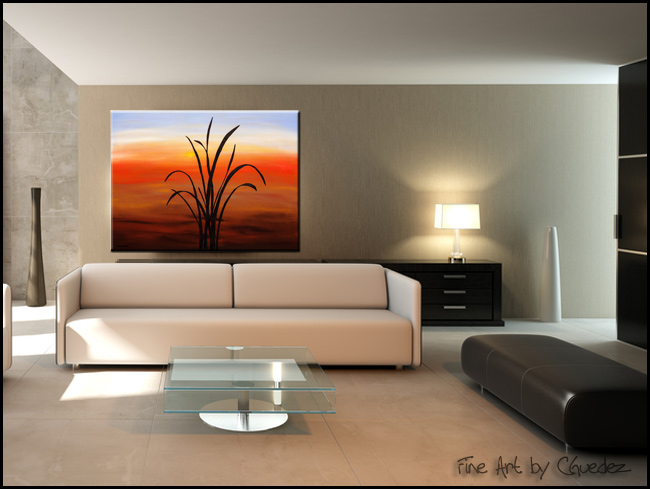 Palm Beach-Modern Contemporary Abstract Art Painting Image