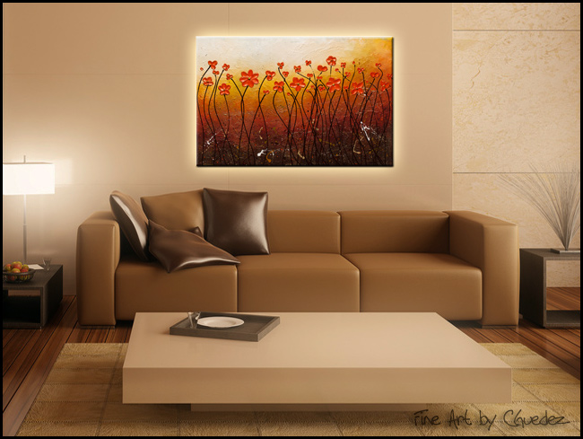 Garden Party-Modern Contemporary Abstract Art Painting Image