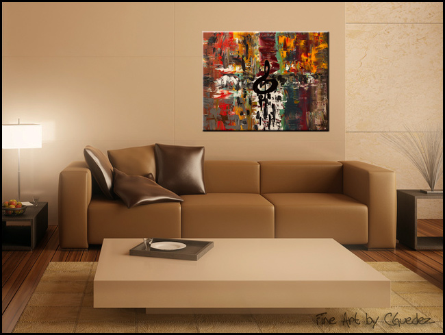 World of Sound-Modern Contemporary Abstract Art Painting Image