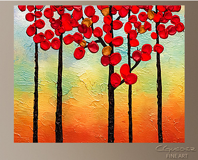 Original Landscape Canvas Painting - Spring Ahead - Large Abstract Art ...