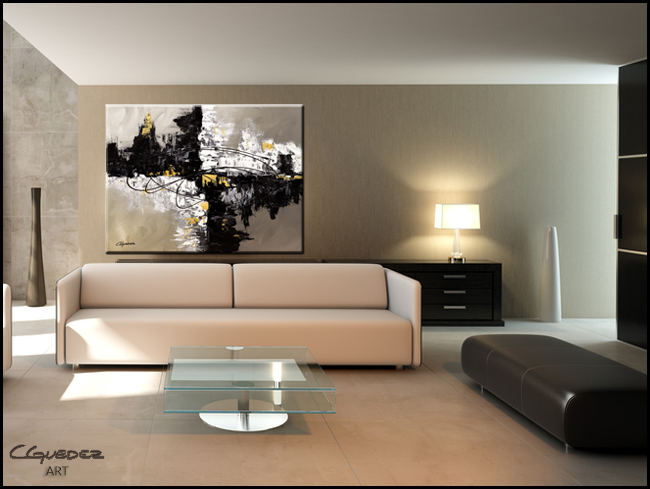 Original Canvas Art Painting Fusion - Abstract Art Painting - Wall Art ...